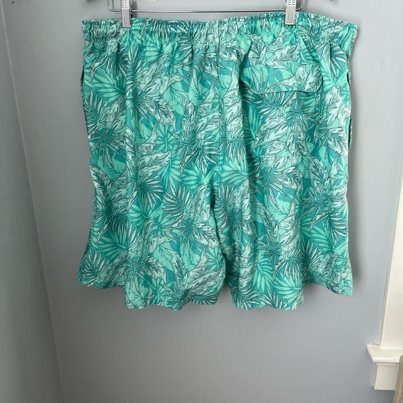 Saddlebred Green Swim Trunks Quick-Drying Elastic Waist - Picture 2 of 9